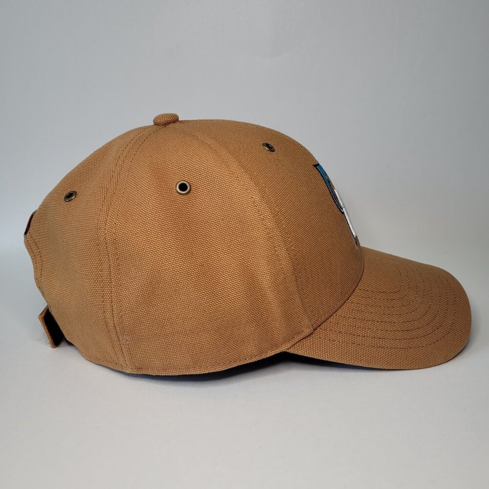 47 Brand Miami Marlins Hat Carhartt x '47 Mens Brown Adjustable Cap MLB Baseball - Picture 4 of 14